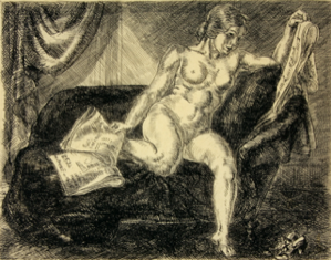 Image of Nude and Newspapers