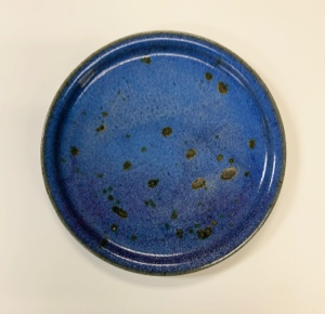 Image of Plate  (cobalt blue)