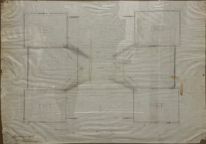 Image of Plan of Roof, Shackelford County Courthouse