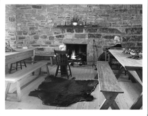 Image of Sallie M. Judd and Grandson in West Room, Stone Ranch