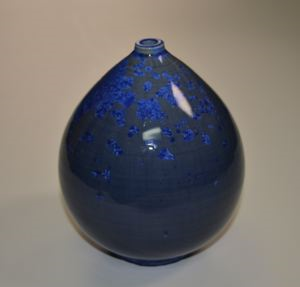 Image of Jar  (cobalt blue, teardrop shape)