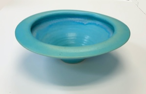 Image of Bowl  (shallow turquoise)