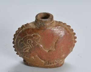 Image of Miniature Bottle with Jaguar Motif