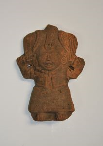 Image of Female Figurine Whistle with Arms Raised