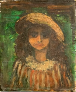 Image of Girl in Straw Hat