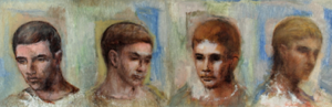 Image of Study of Four Young Male Heads