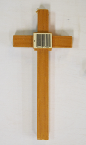 Image of Latin Cross with Bar Code