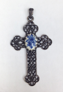 Image of Budded Latin Cross Pendant 