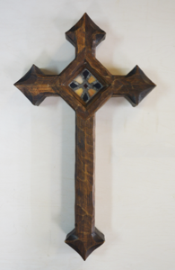 Image of Latin Cross with Glass  