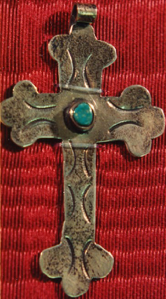 Image of Latin Budded Cross Pendant 