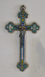 Image of Latin Budded Cross with Christ Wall Decoration 