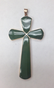 Image of Latin Jade Cross Pendant 