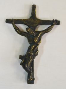 Image of Latin Cross with Crucifix Wall Hanging