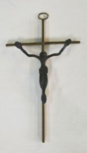 Image of Latin Cross with Crucifix Wall Hanging  