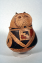 Image of Ramos Polychrome hooded owl effigy jar