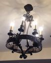 Image of Chandelier, large brass (2 of 2)