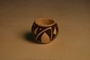 Image of Miniature Pot with Geometric/Organic Design