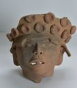 Image of Head Fragment with Elaborate Headdress