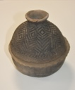 Image of Bowl  (grey w/ incised pattern)