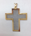 Image of Latin Microfiche Cross Pendant  