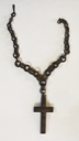 Image of Latin Cross Pendant with Wooden Chain  